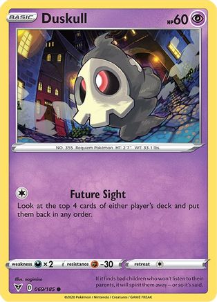 Duskull (69) Reverse Holofoil - Vivid Voltage