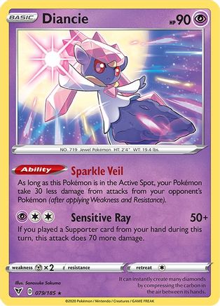 Diancie (079/185) [Sword & Shield: Vivid Voltage] | Silver Goblin