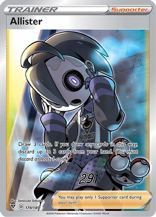 Allister (Full Art) (179) Holofoil - SWSH04 Vivid Voltage