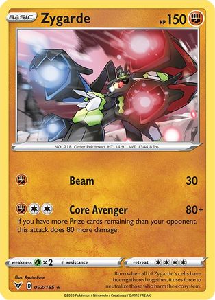 Zygarde (93) Reverse Holofoil - Vivid Voltage