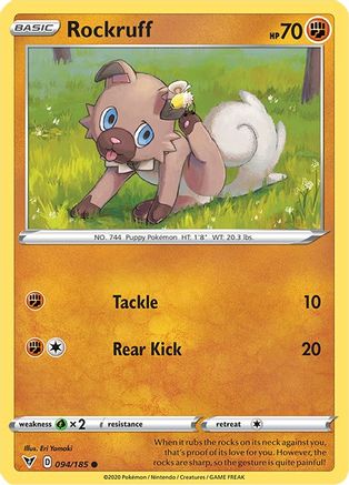 Rockruff (94) Reverse Holofoil - Vivid Voltage