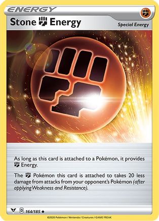 Stone Fighting Energy (164) Reverse Holofoil - Vivid Voltage