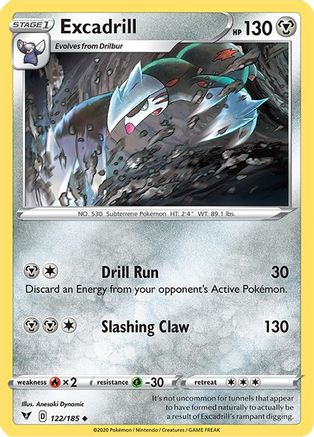 Excadrill (122) Reverse Holofoil - Vivid Voltage