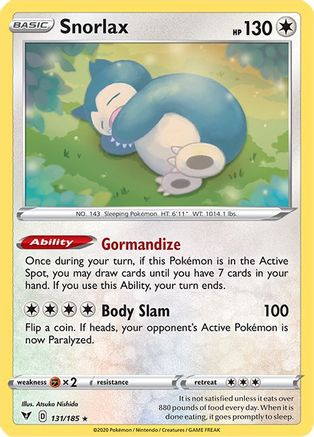 Snorlax (131/185) [Sword & Shield: Vivid Voltage] Reverse Holofoil