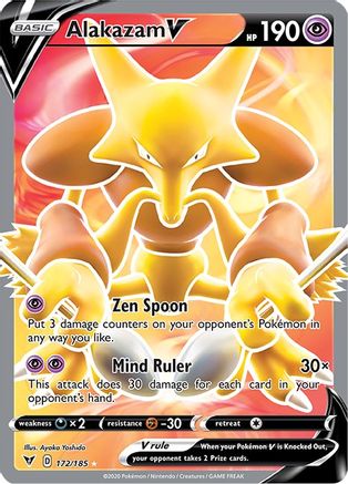 Alakazam V (Full Art) (172) Holofoil - SWSH04 Vivid Voltage