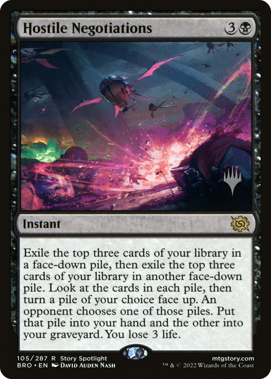 Hostile Negotiations (Promo Pack) [The Brothers' War Promos] Foil