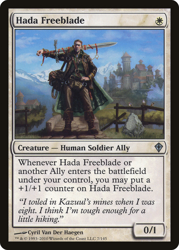 Hada Freeblade [Worldwake] Foil