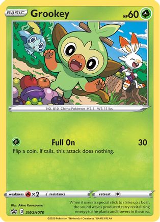 Grookey (SWSH070) [Sword & Shield: Black Star Promos] | Silver Goblin