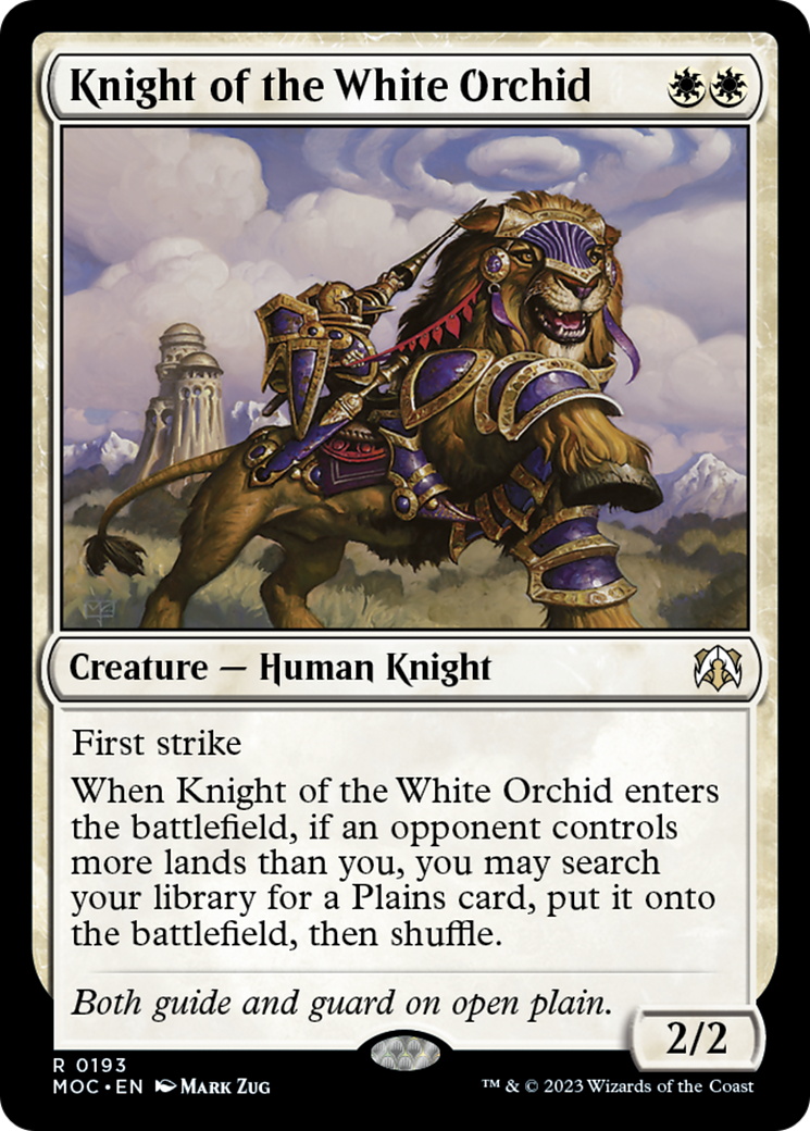 Knight of the White Orchid [March of the Machine Commander] | Silver Goblin