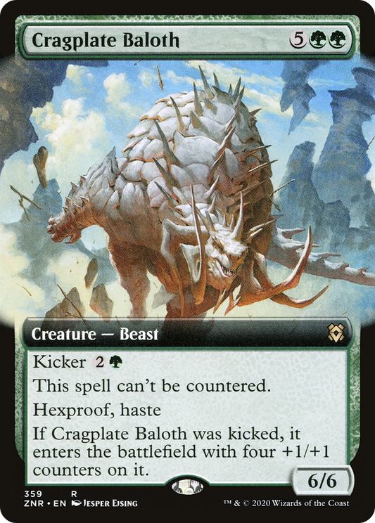 Cragplate Baloth (Extended Art) [Zendikar Rising] Foil