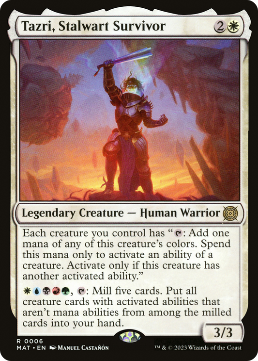 Tazri, Stalwart Survivor [March of the Machine: The Aftermath] Foil