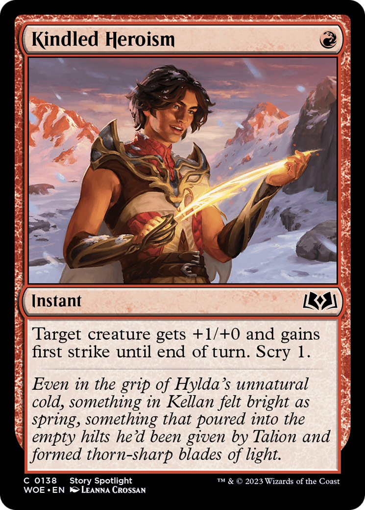 Kindled Heroism [Wilds of Eldraine] Foil