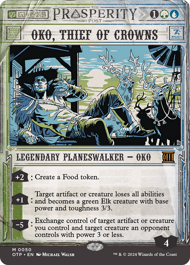 Oko, Thief of Crowns [Outlaws of Thunder Junction: Breaking News] | Silver Goblin