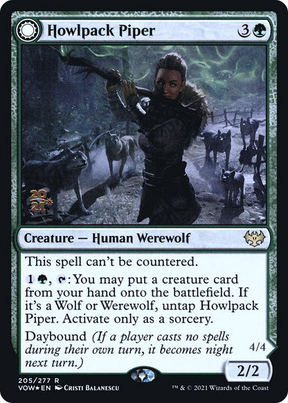 Howlpack Piper // Wildsong Howler [Innistrad: Crimson Vow Prerelease Promos]