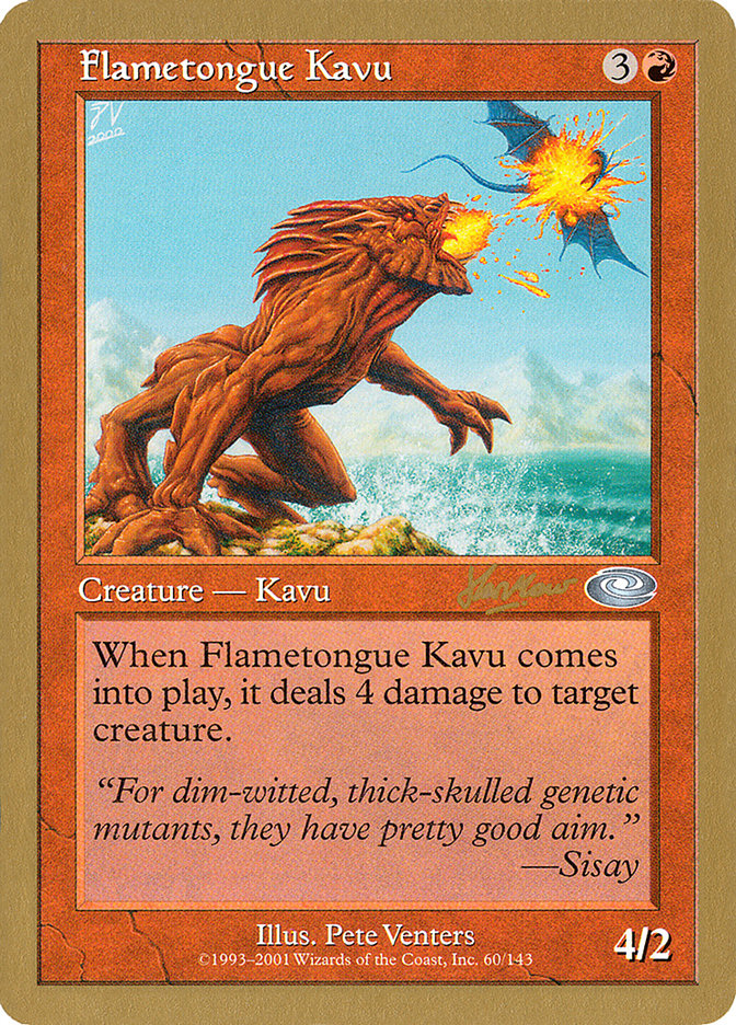 Flametongue Kavu (Sim Han How) [World Championship Decks 2002] | Silver Goblin