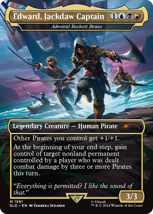 Admiral Beckett Brass / Edward, Jackdaw Captain(Borderless) (1561)