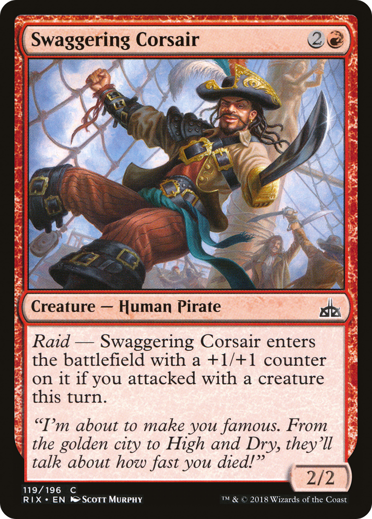 Swaggering Corsair (119) - Rivals of Ixalan