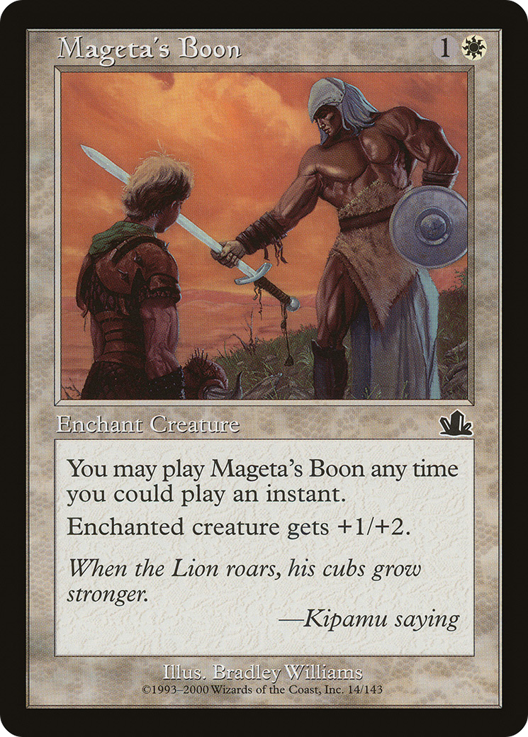 Mageta's Boon [Prophecy] Foil