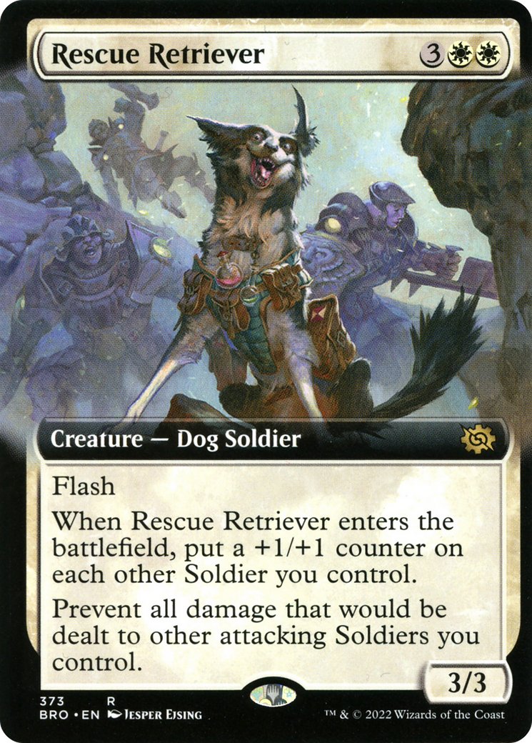 Rescue Retriever (Extended Art) [The Brothers' War] | Silver Goblin