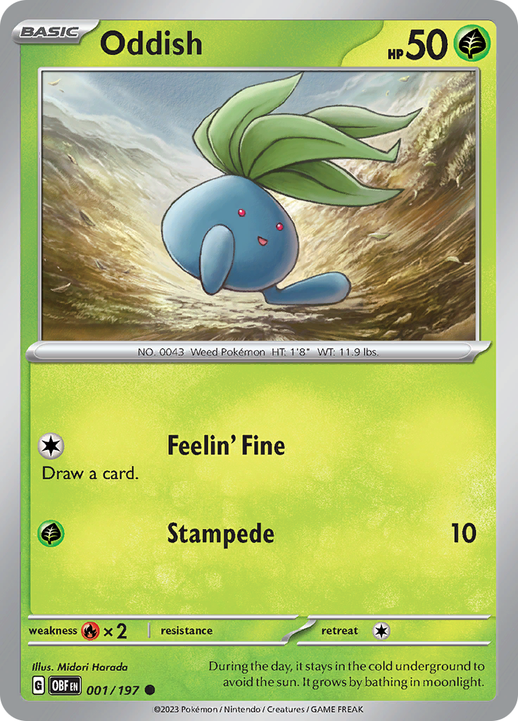 Oddish (001/197) [Scarlet & Violet: Obsidian Flames] | Silver Goblin