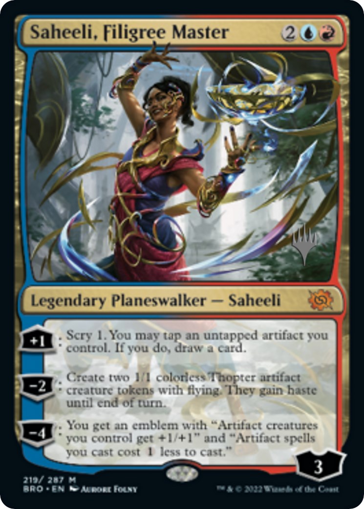 Saheeli, Filigree Master (Promo Pack) [The Brothers' War Promos] | Silver Goblin