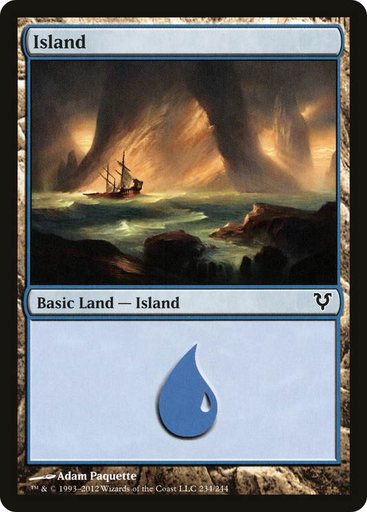 Island (234) [Avacyn Restored] Foil