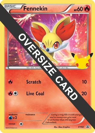 Fennekin (XY02) (Jumbo Card) [First Partner Pack] | Silver Goblin