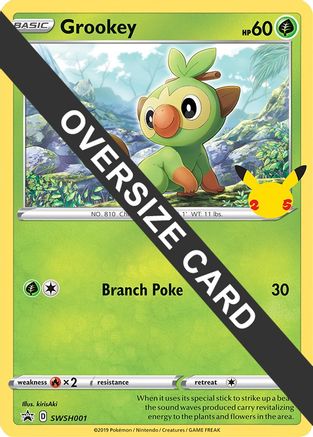 Grookey (SWSH001) (Jumbo Card) [First Partner Pack] | Silver Goblin