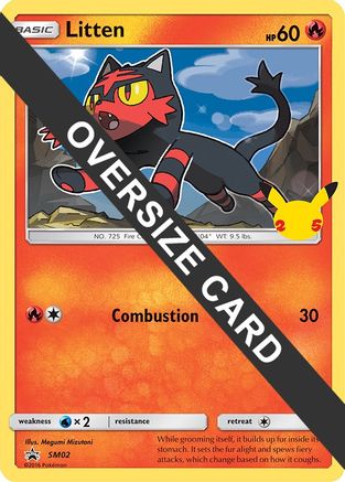 Litten (SM02) (Jumbo Card) [First Partner Pack] | Silver Goblin