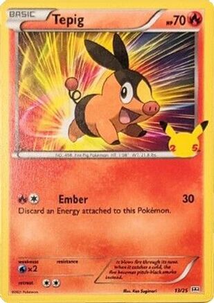 Tepig (13/25) [McDonald's 25th Anniversary] | Silver Goblin