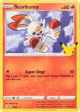 Scorbunny - 16/25 (16) - McDonalds 25th Anniversary Promos