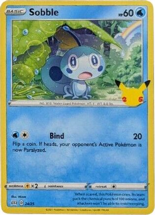 Sobble - 24/25 (24) Holofoil - McDonalds 25th Anniversary Promos
