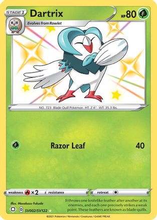 Dartrix (SV002) Holofoil - Shining Fates Shiny Vault