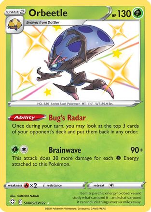 Orbeetle (SV009) Holofoil - Shining Fates Shiny Vault