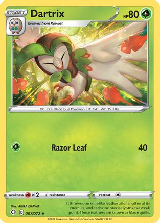 Dartrix (7) Reverse Holofoil - Shining Fates