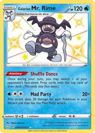 Galarian Mr. Rime (SV021) Holofoil - Shining Fates Shiny Vault