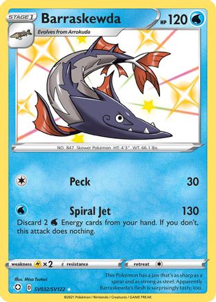 Barraskewda (SV032) Holofoil - Shining Fates Shiny Vault