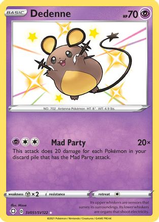 Dedenne (SV051) Holofoil - Shining Fates Shiny Vault