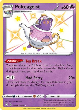 Polteageist (SV053) Holofoil - Shining Fates Shiny Vault
