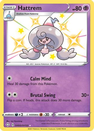 Hattrem (SV055) Holofoil - Shining Fates Shiny Vault
