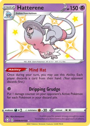 Hatterene (SV056) Holofoil - Shining Fates Shiny Vault