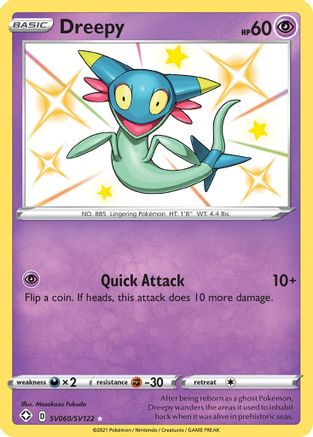 Dreepy (SV060) Holofoil - Shining Fates Shiny Vault