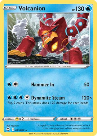 Volcanion (025/072) [Sword & Shield: Shining Fates] | Silver Goblin