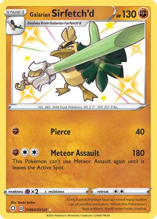 Galarian Sirfetch'd (SV064) Holofoil - Shining Fates Shiny Vault
