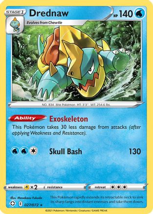 Drednaw (27) Reverse Holofoil - Shining Fates