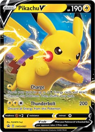 Pikachu V (SWSH061) [Sword & Shield: Black Star Promos] | Silver Goblin