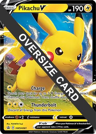 Pikachu V (SWSH061) (Jumbo Card) [Sword & Shield: Black Star Promos] | Silver Goblin