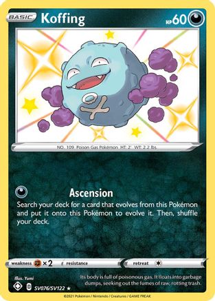 Koffing (SV076) Holofoil - Shining Fates Shiny Vault
