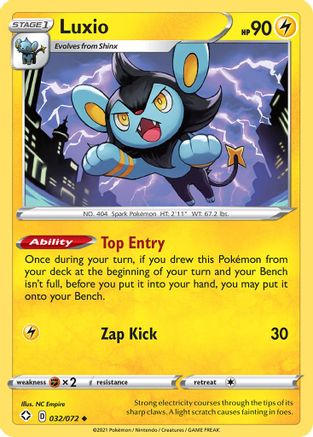 Luxio (032/072) [Sword & Shield: Shining Fates] Reverse Holofoil