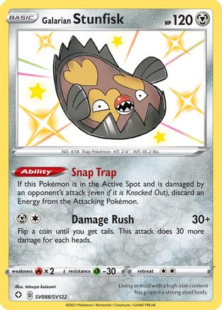 Galarian Stunfisk (SV088) Holofoil - Shining Fates Shiny Vault